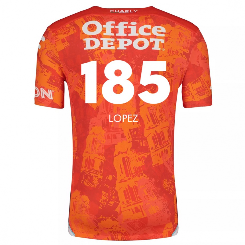 Férfi Labdarúgás René López #185 Narancssárga Fehér Idegenbeli Jersey 2024/25 Mez Póló Ing