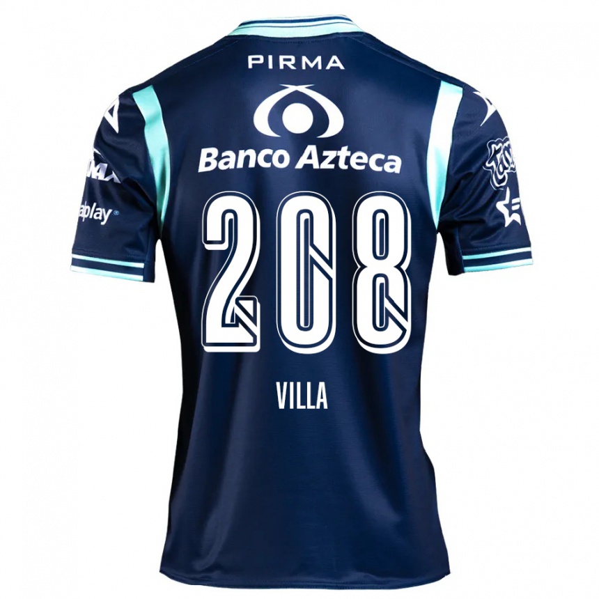 Férfi Labdarúgás Patrick Villa #208 Sötétkék Idegenbeli Jersey 2024/25 Mez Póló Ing