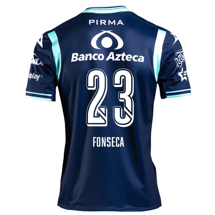 Férfi Labdarúgás Camila Fonseca #23 Sötétkék Idegenbeli Jersey 2024/25 Mez Póló Ing