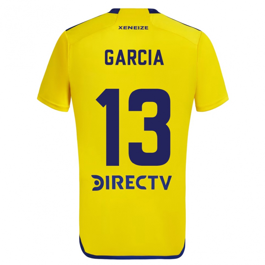 Férfi Labdarúgás Javier García #13 Sárga Kék Idegenbeli Jersey 2024/25 Mez Póló Ing