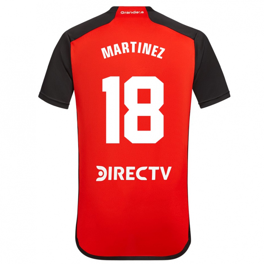 Férfi Labdarúgás Pity Martínez #18 Piros Fekete Fehér Idegenbeli Jersey 2024/25 Mez Póló Ing