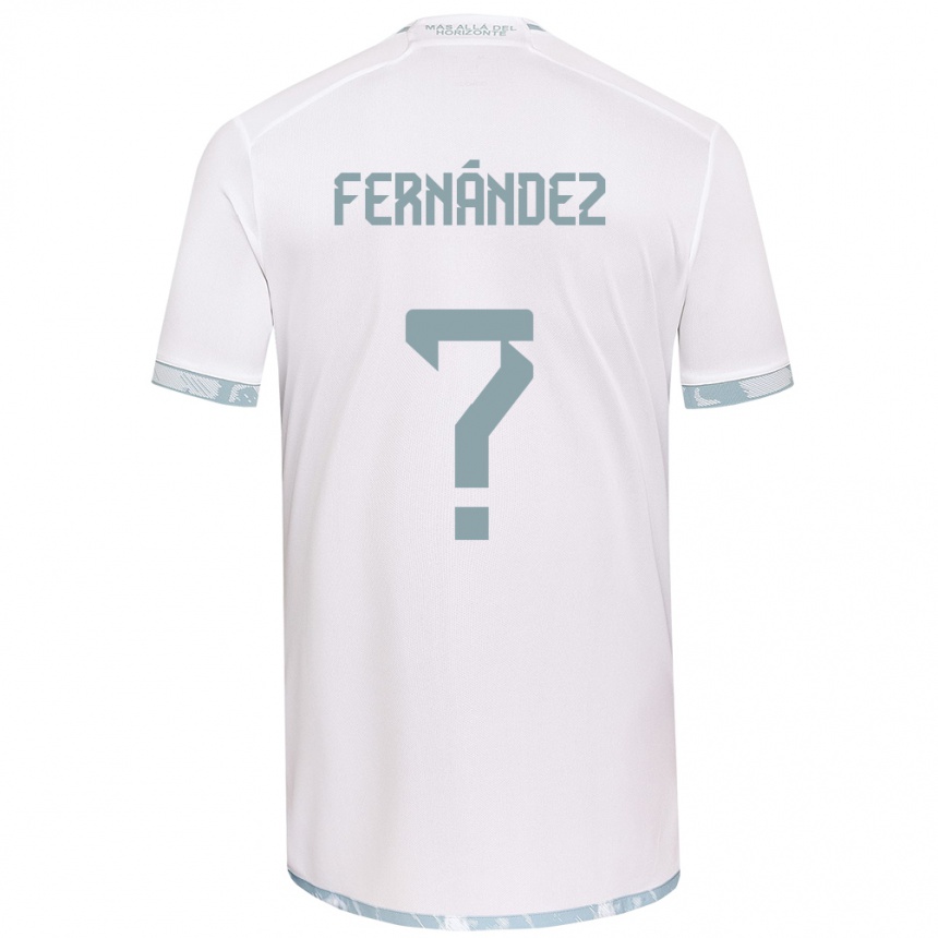 Férfi Labdarúgás Joaquín Fernández #0 Fehér Szürke Idegenbeli Jersey 2024/25 Mez Póló Ing