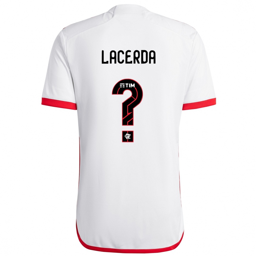 Férfi Labdarúgás Iago Lacerda #0 Fehér Piros Idegenbeli Jersey 2024/25 Mez Póló Ing