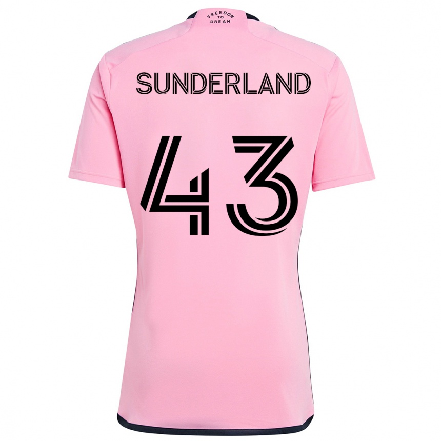 Női Labdarúgás Lawson Sunderland #43 Rózsaszín Hazai Jersey 2024/25 Mez Póló Ing