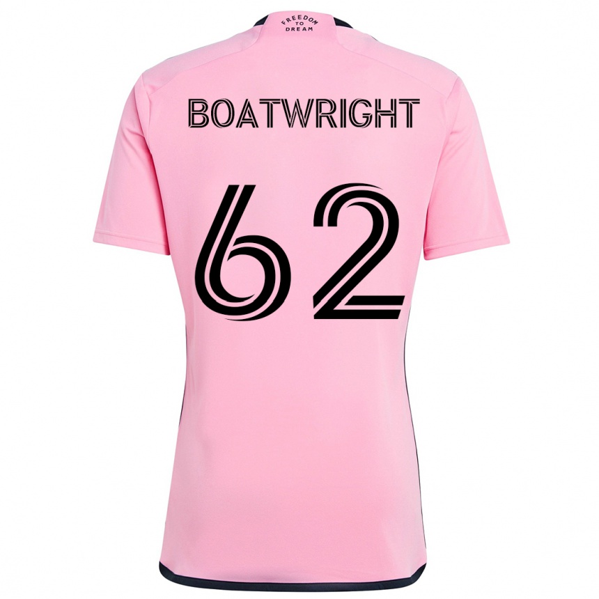 Női Labdarúgás Israel Boatwright #62 Rózsaszín Hazai Jersey 2024/25 Mez Póló Ing