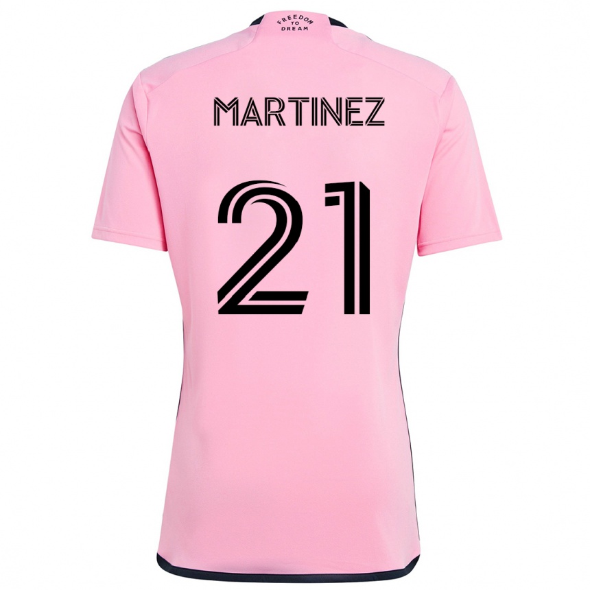 Női Labdarúgás Derrek Martinez #21 Rózsaszín Hazai Jersey 2024/25 Mez Póló Ing