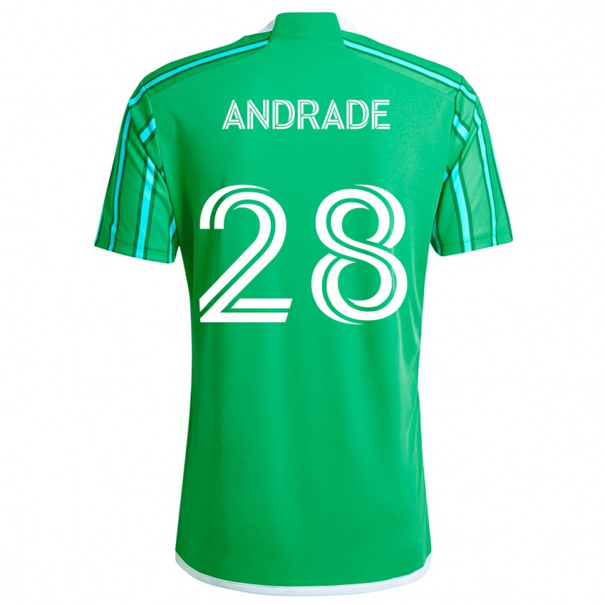 Női Labdarúgás Yeimar Gómez Andrade #28 Zöld Fehér Hazai Jersey 2024/25 Mez Póló Ing