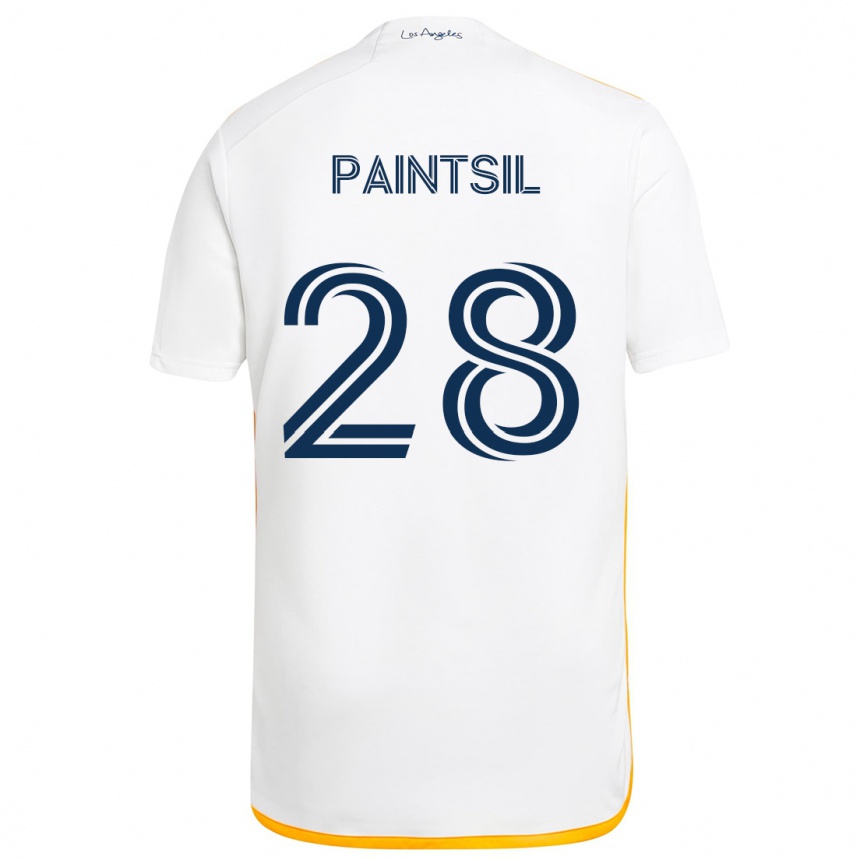 Női Labdarúgás Joseph Paintsil #28 Fehér Sárga Hazai Jersey 2024/25 Mez Póló Ing