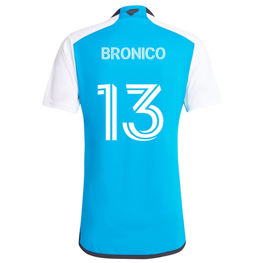 Női Labdarúgás Brandt Bronico #13 Kék Fehér Hazai Jersey 2024/25 Mez Póló Ing