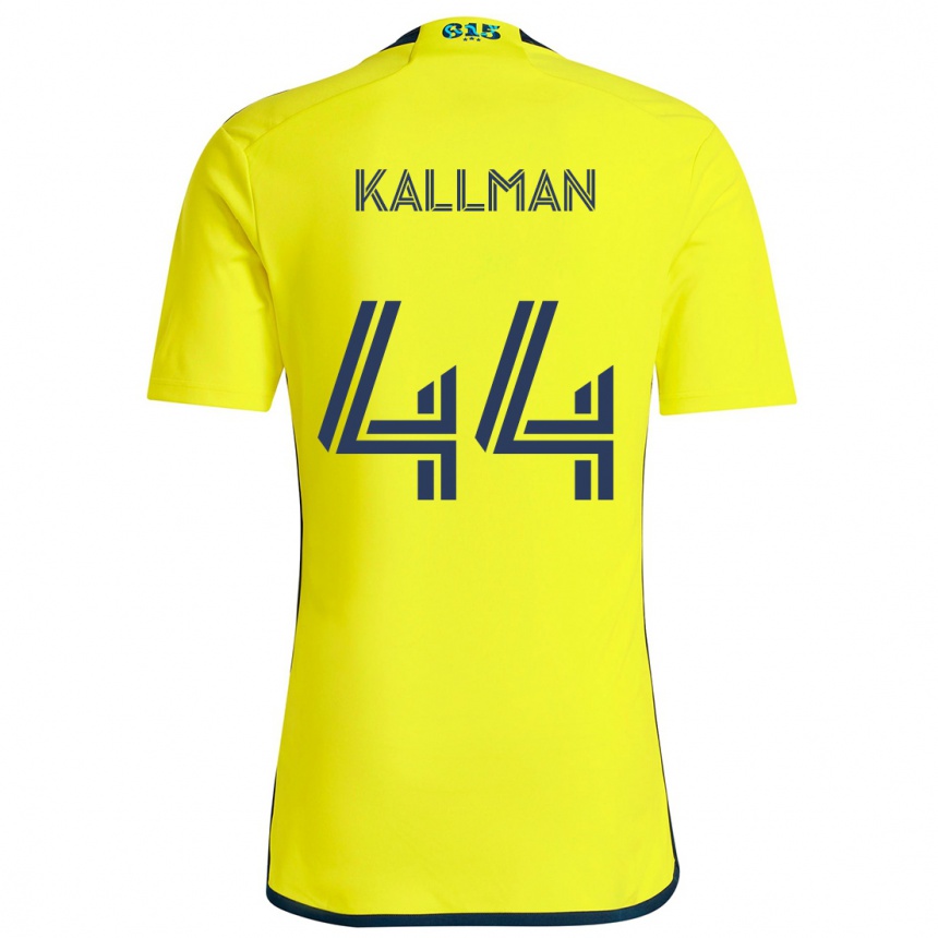 Női Labdarúgás Brent Kallman #44 Sárga Kék Hazai Jersey 2024/25 Mez Póló Ing