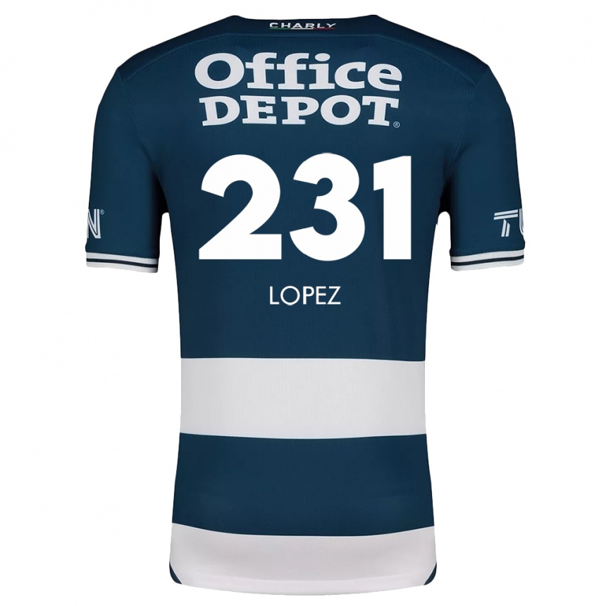 Női Labdarúgás Víctor López #231 Kék Fehér Hazai Jersey 2024/25 Mez Póló Ing