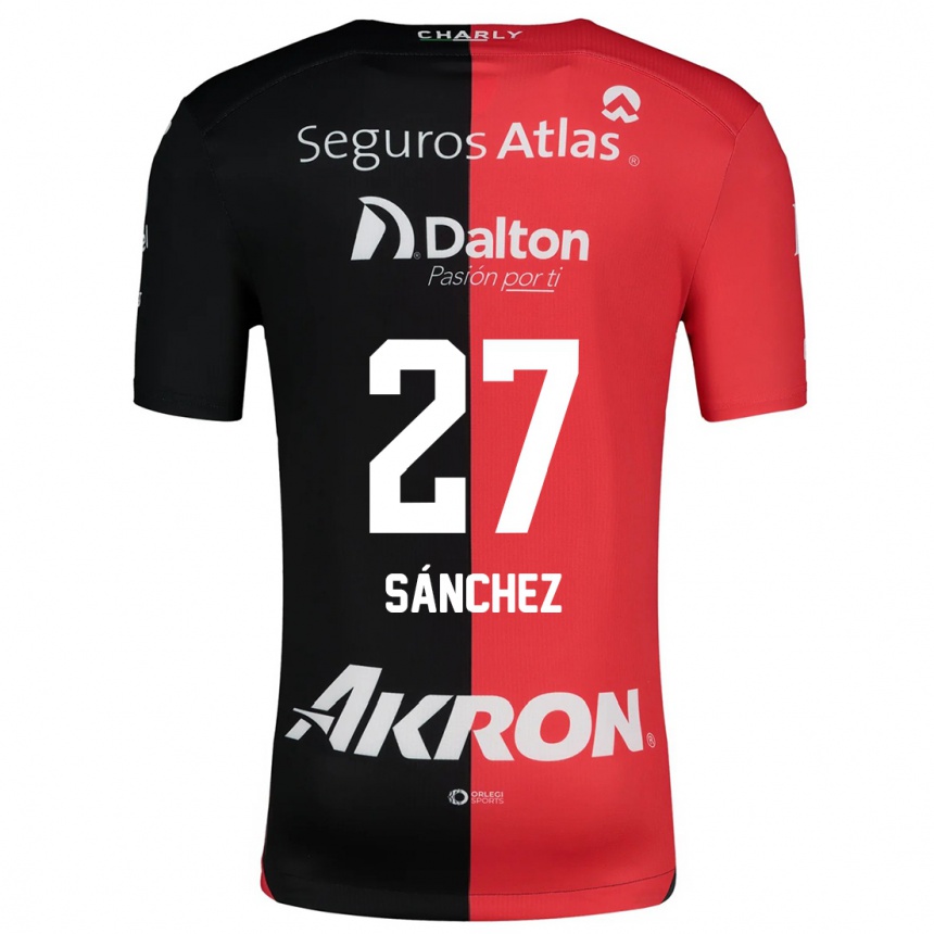 Női Labdarúgás Antonio Sánchez #27 Piros Fekete Hazai Jersey 2024/25 Mez Póló Ing