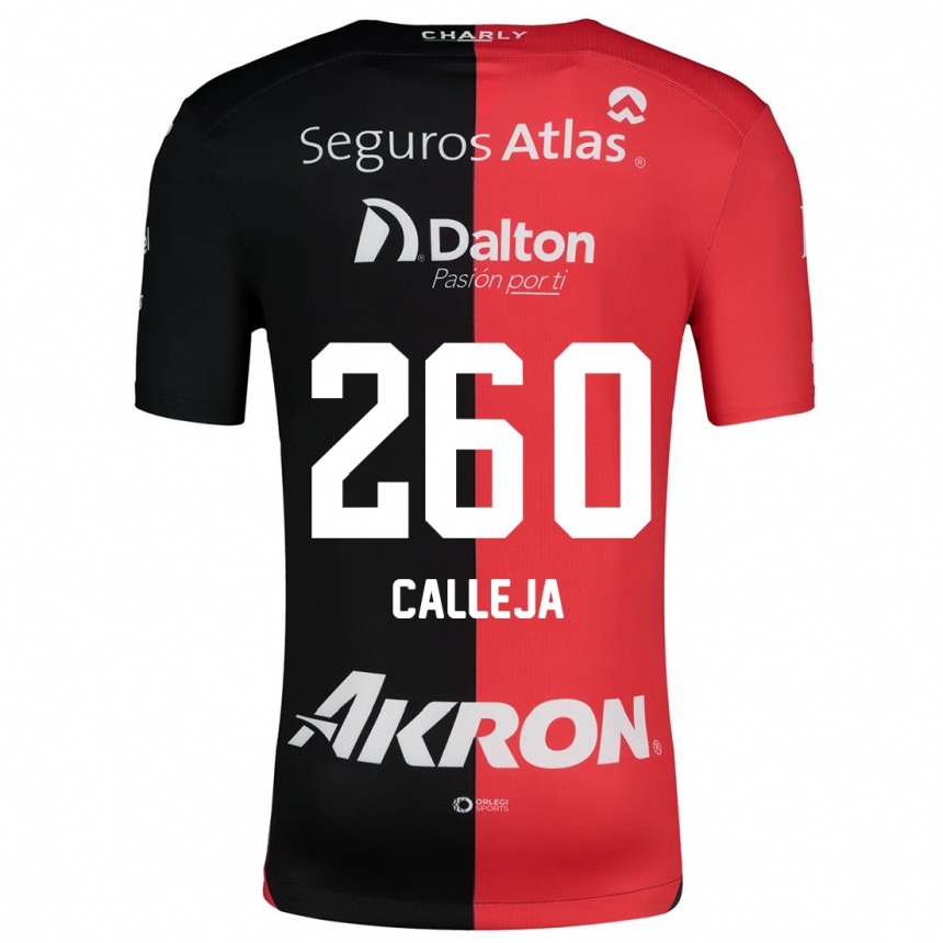 Női Labdarúgás Diego Calleja #260 Piros Fekete Hazai Jersey 2024/25 Mez Póló Ing