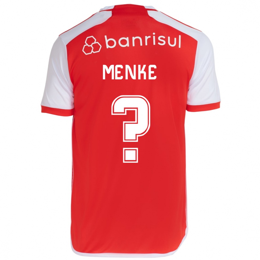 Női Labdarúgás Henrique Menke #0 Piros Fehér Hazai Jersey 2024/25 Mez Póló Ing