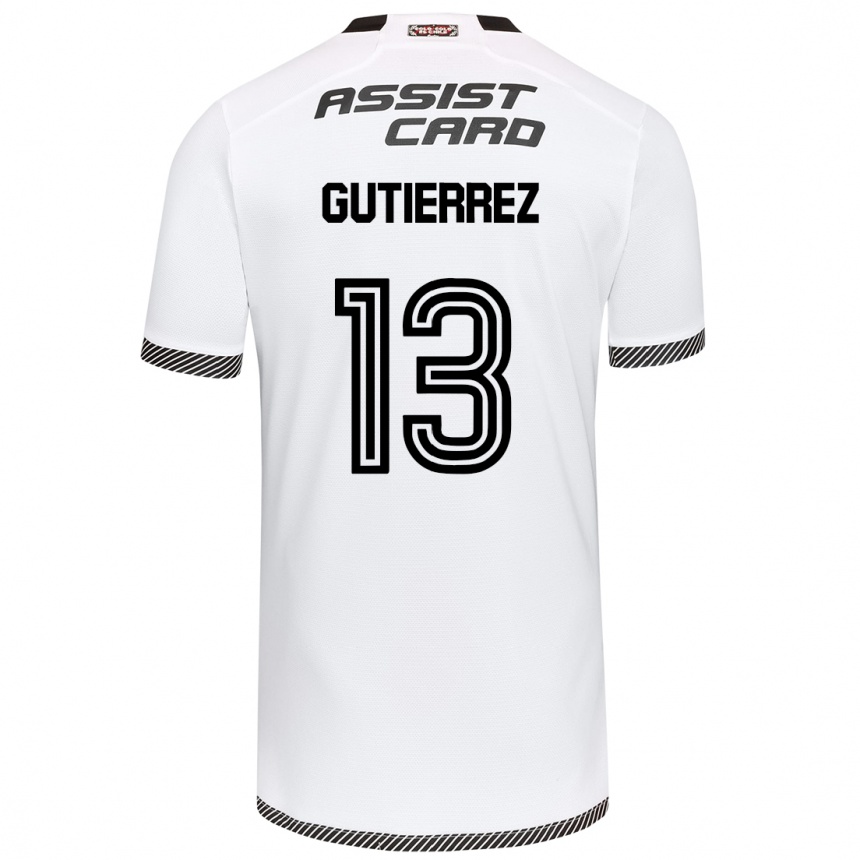 Női Labdarúgás Bruno Gutiérrez #13 Fehér Fekete Hazai Jersey 2024/25 Mez Póló Ing