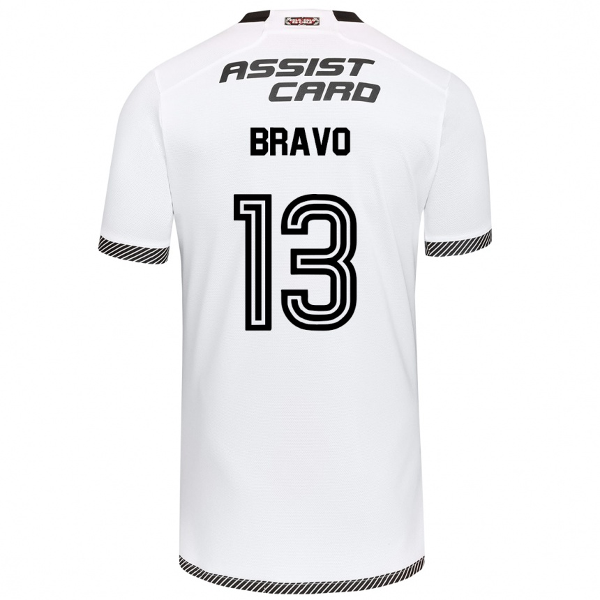 Női Labdarúgás Santiago Bravo #13 Fehér Fekete Hazai Jersey 2024/25 Mez Póló Ing