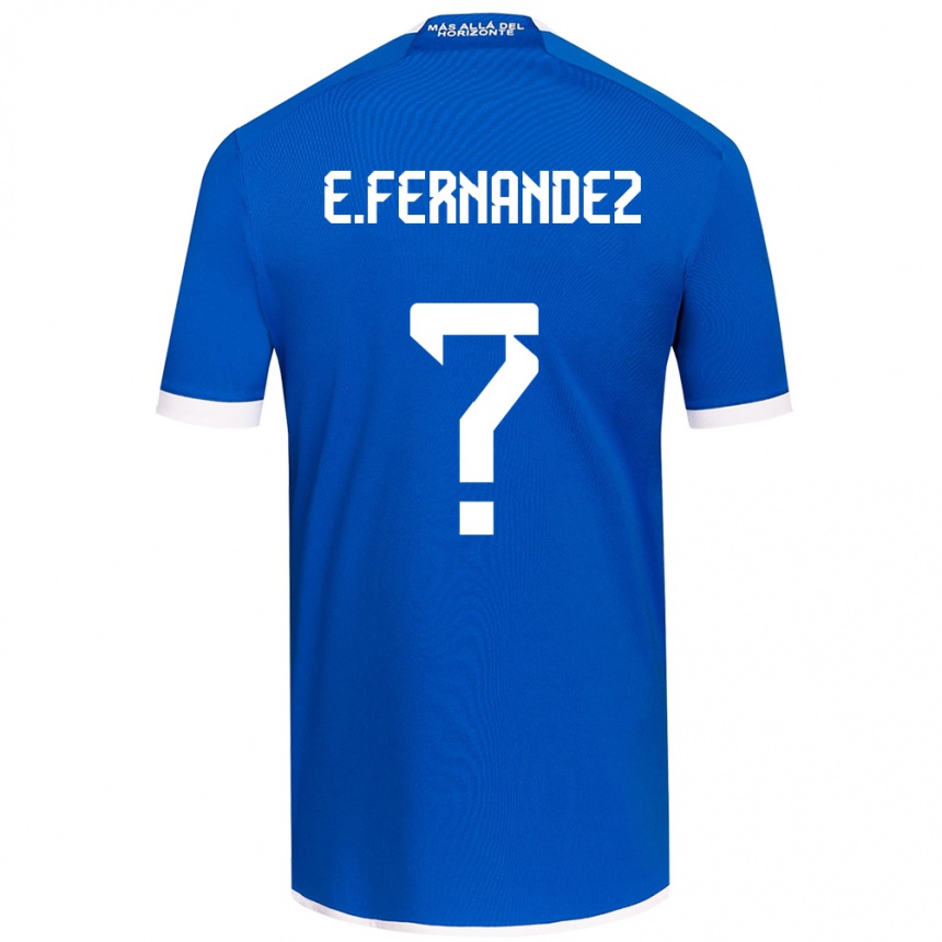 Női Labdarúgás Enzo Fernández #0 Kék Fehér Hazai Jersey 2024/25 Mez Póló Ing