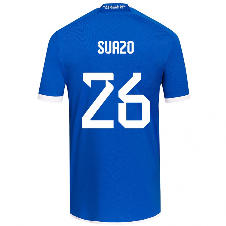 Női Labdarúgás Gretzel Suazo #26 Kék Fehér Hazai Jersey 2024/25 Mez Póló Ing