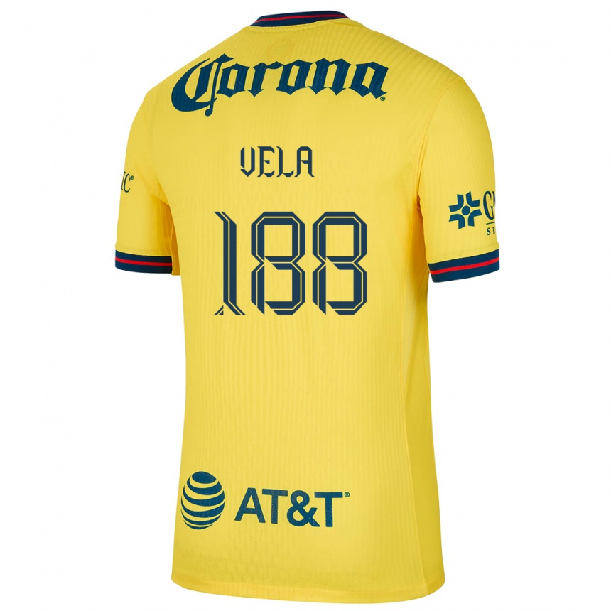 Női Labdarúgás Christo Vela #188 Sárga Kék Hazai Jersey 2024/25 Mez Póló Ing