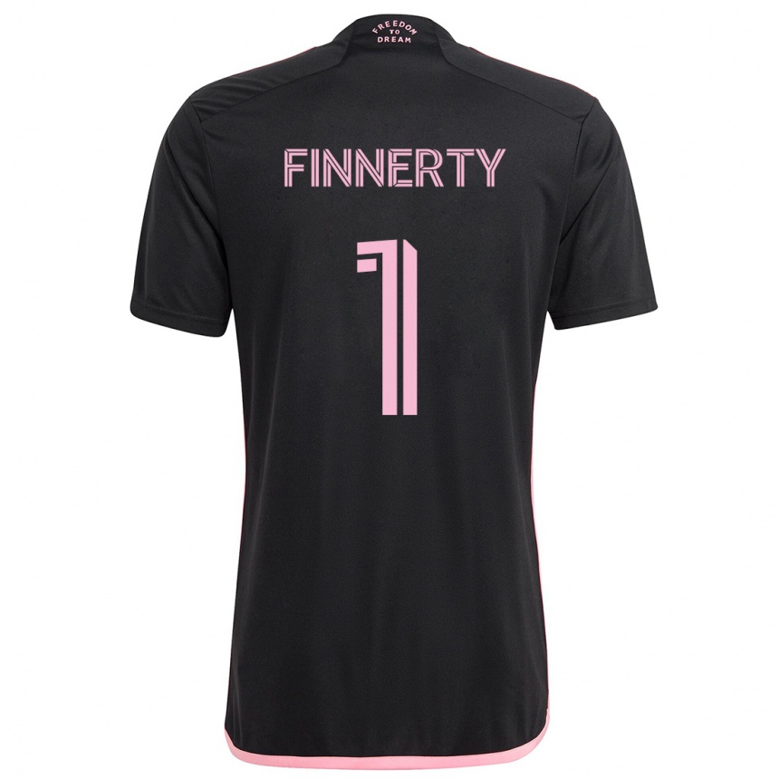 Női Labdarúgás Owen Finnerty #1 Fekete Idegenbeli Jersey 2024/25 Mez Póló Ing