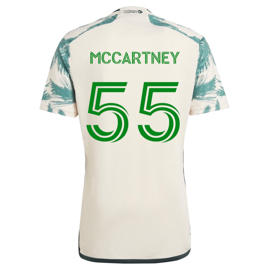 Női Labdarúgás Dawson Mccartney #55 Bézs Barna Idegenbeli Jersey 2024/25 Mez Póló Ing