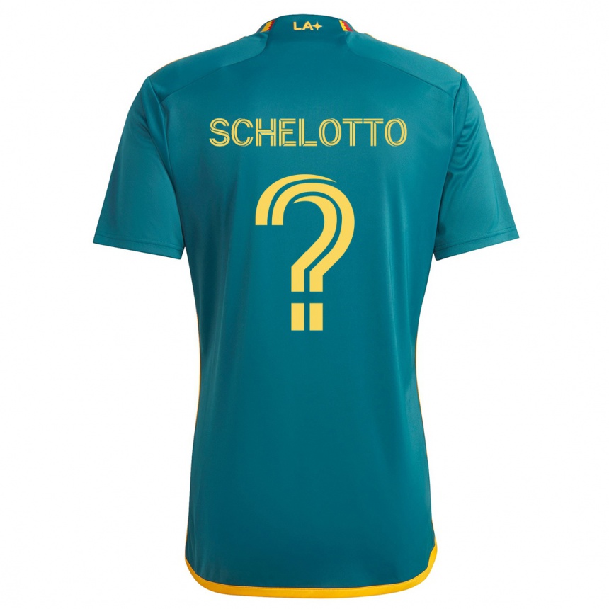 Női Labdarúgás Nicolas Barros Schelotto #0 Green Yellow Idegenbeli Jersey 2024/25 Mez Póló Ing