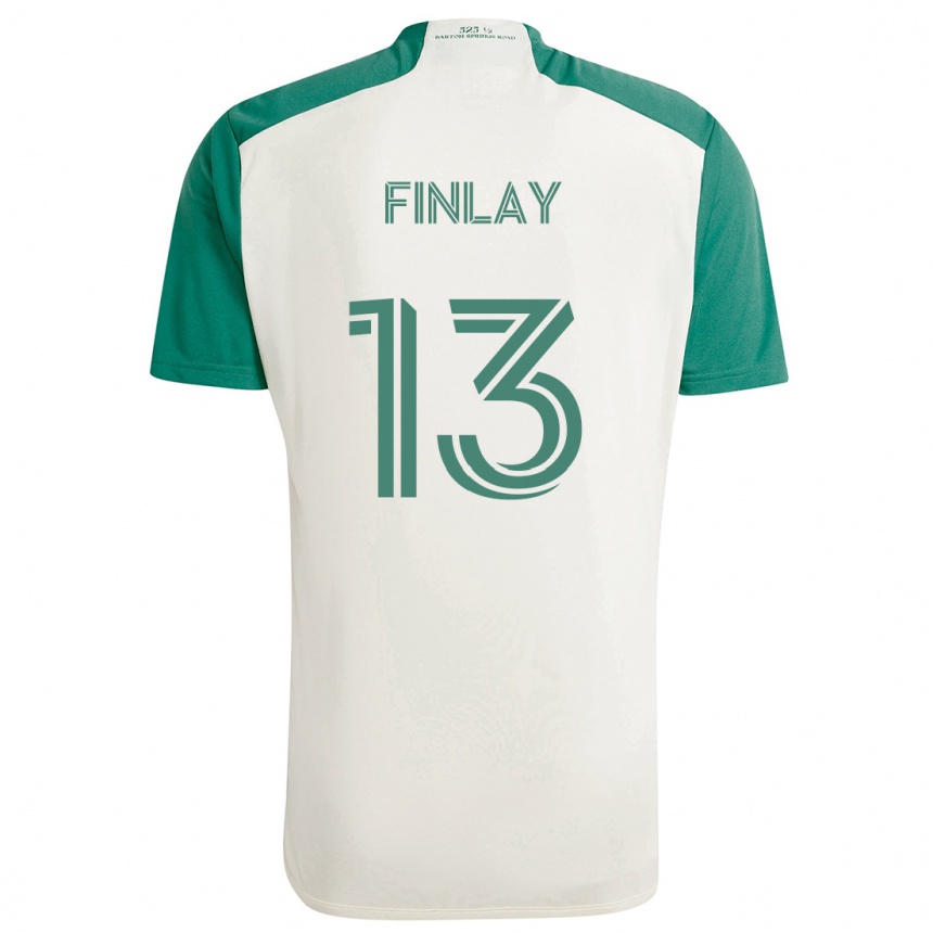 Női Labdarúgás Ethan Finlay #13 Barna Színek Zöld Idegenbeli Jersey 2024/25 Mez Póló Ing