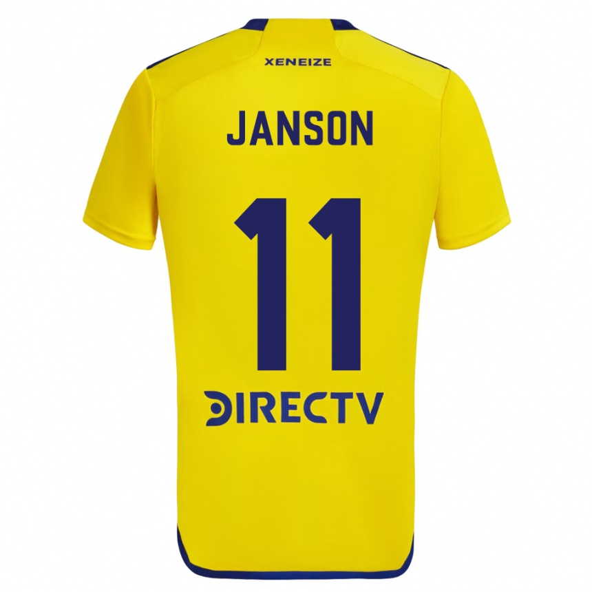 Női Labdarúgás Lucas Janson #11 Sárga Kék Idegenbeli Jersey 2024/25 Mez Póló Ing