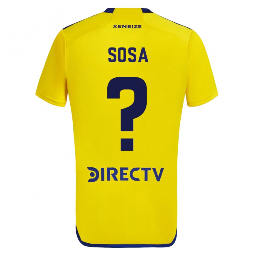 Női Labdarúgás Fabio Sosa #0 Sárga Kék Idegenbeli Jersey 2024/25 Mez Póló Ing