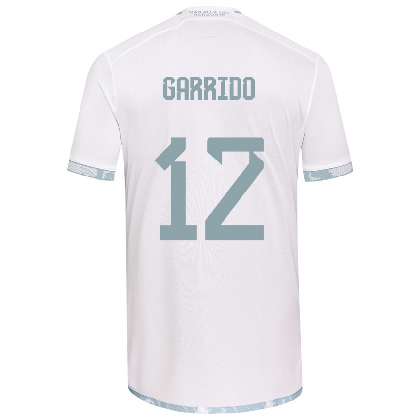 Női Labdarúgás Pedro Garrido #12 Fehér Szürke Idegenbeli Jersey 2024/25 Mez Póló Ing