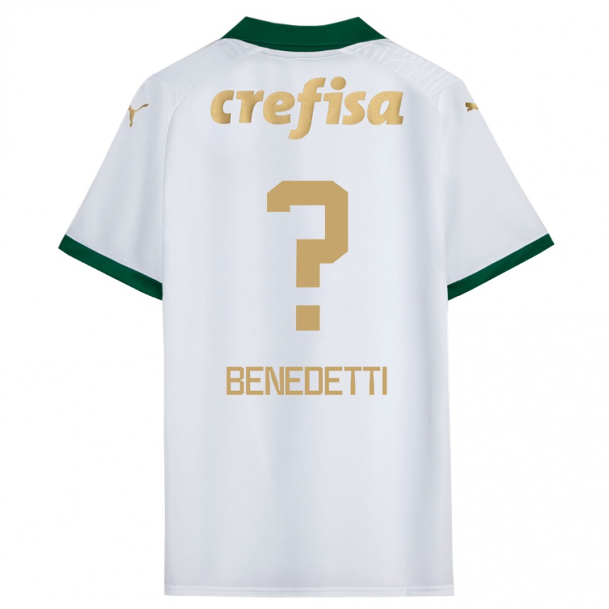 Női Labdarúgás Luis Benedetti #0 Fehér Zöld Idegenbeli Jersey 2024/25 Mez Póló Ing