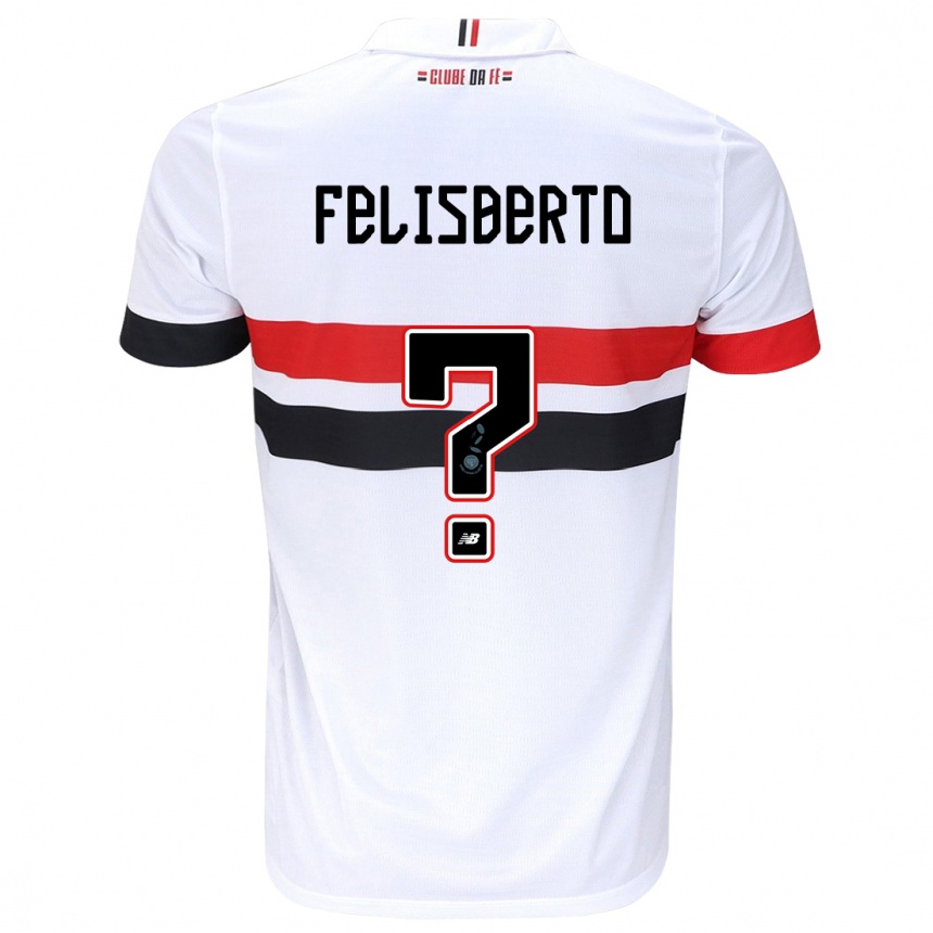 Gyermek Labdarúgás Igor Felisberto #0 Fehér Piros Fekete Hazai Jersey 2024/25 Mez Póló Ing