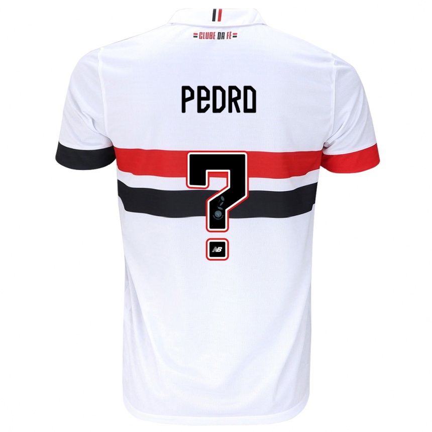 Gyermek Labdarúgás João Pedro #0 Fehér Piros Fekete Hazai Jersey 2024/25 Mez Póló Ing