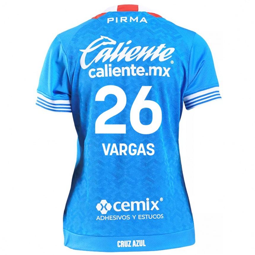 Gyermek Labdarúgás Carlos Vargas #26 Égszínkék Hazai Jersey 2024/25 Mez Póló Ing