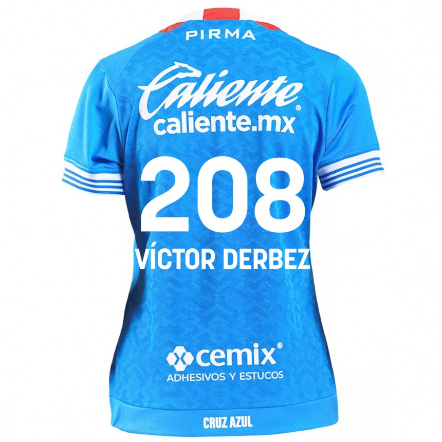 Gyermek Labdarúgás Louis Víctor Derbez #208 Égszínkék Hazai Jersey 2024/25 Mez Póló Ing