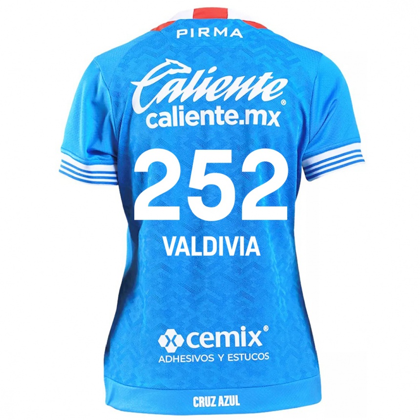 Gyermek Labdarúgás Christian Valdivia #252 Égszínkék Hazai Jersey 2024/25 Mez Póló Ing