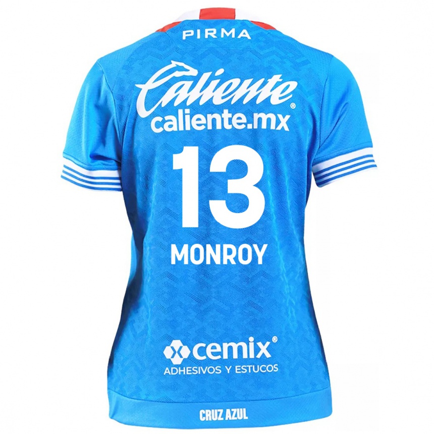 Gyermek Labdarúgás Daniela Monroy #13 Égszínkék Hazai Jersey 2024/25 Mez Póló Ing