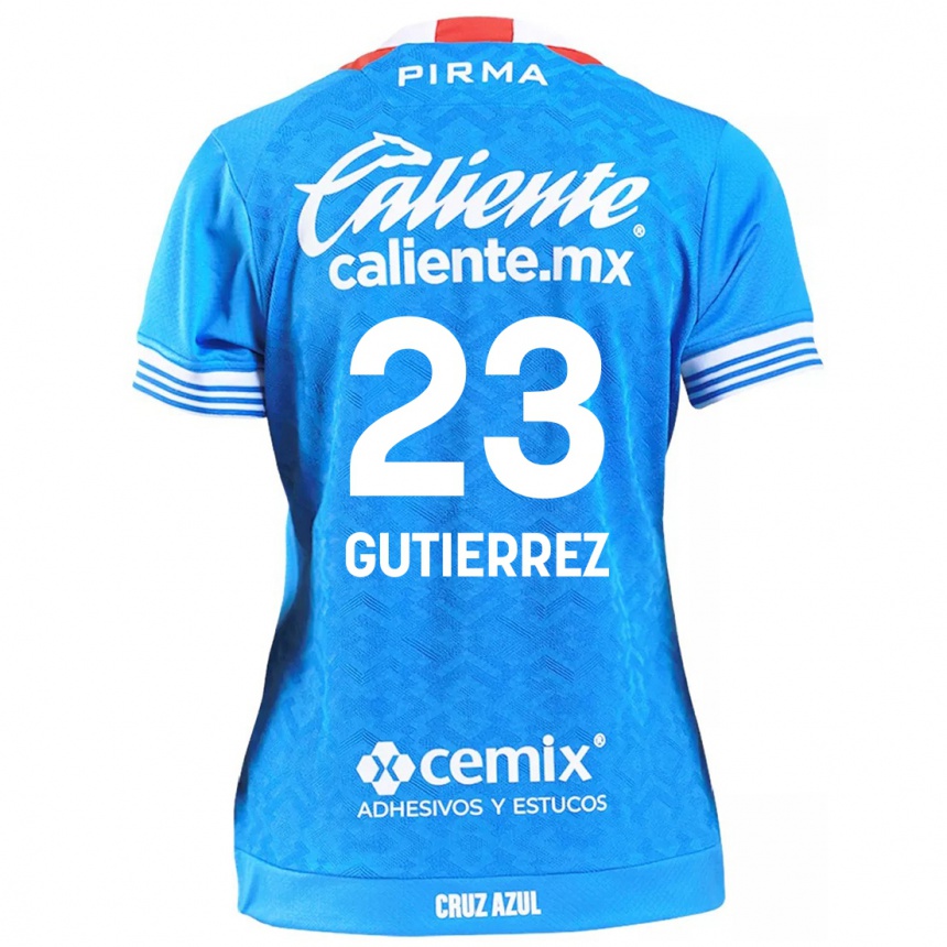 Gyermek Labdarúgás Ivonne Gutierrez #23 Égszínkék Hazai Jersey 2024/25 Mez Póló Ing