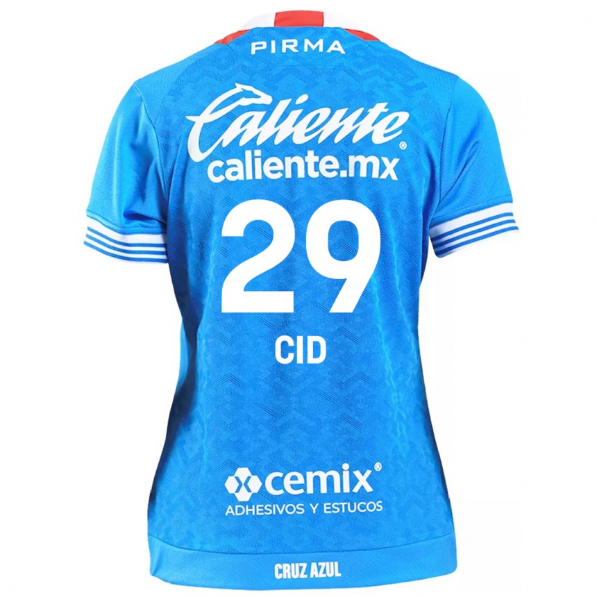 Gyermek Labdarúgás Claudia Cid #29 Égszínkék Hazai Jersey 2024/25 Mez Póló Ing