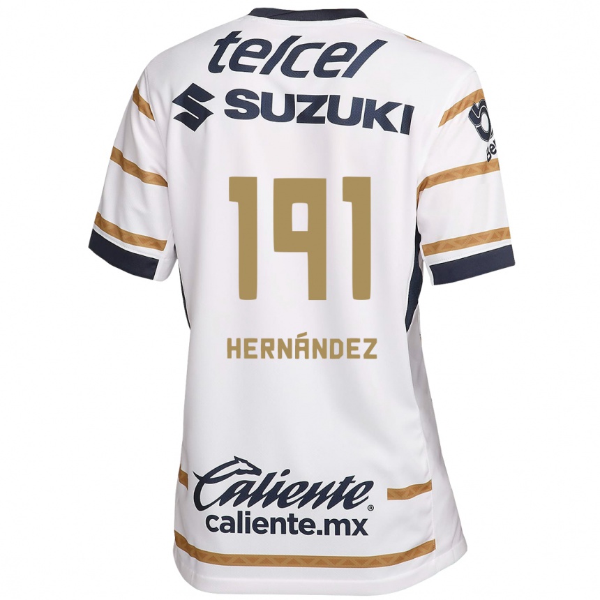 Gyermek Labdarúgás Marco Hernández #191 Fehér Obszidián Hazai Jersey 2024/25 Mez Póló Ing