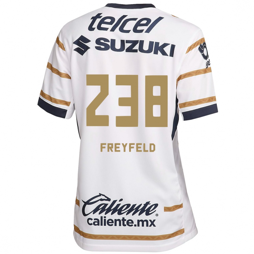 Gyermek Labdarúgás Julián Freyfeld #238 Fehér Obszidián Hazai Jersey 2024/25 Mez Póló Ing