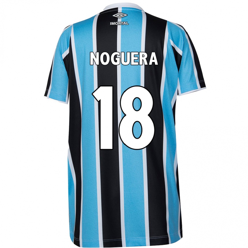 Gyermek Labdarúgás Freddy Noguera #18 Kék Fekete Fehér Hazai Jersey 2024/25 Mez Póló Ing