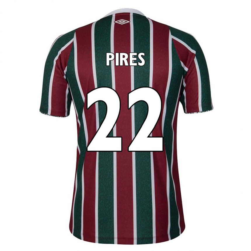 Gyermek Labdarúgás Gabriel Pires #22 Zöld Barna Fehér Hazai Jersey 2024/25 Mez Póló Ing