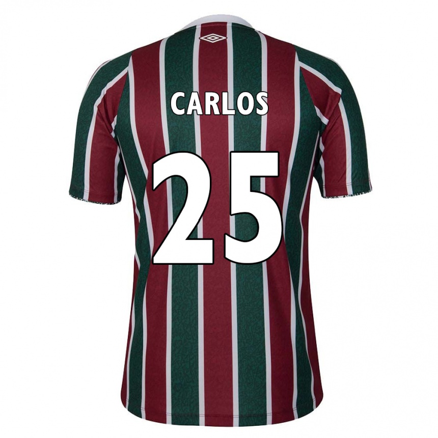 Gyermek Labdarúgás Antônio Carlos #25 Zöld Barna Fehér Hazai Jersey 2024/25 Mez Póló Ing