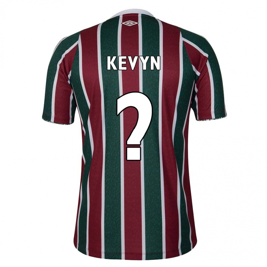 Gyermek Labdarúgás Kevyn #0 Zöld Barna Fehér Hazai Jersey 2024/25 Mez Póló Ing