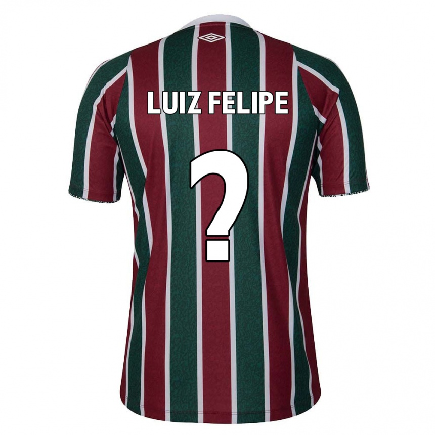 Gyermek Labdarúgás Luiz Felipe #0 Zöld Barna Fehér Hazai Jersey 2024/25 Mez Póló Ing