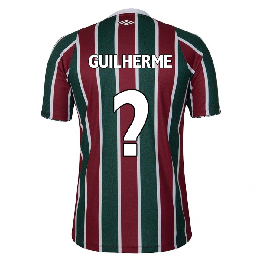 Gyermek Labdarúgás Luiz Guilherme #0 Zöld Barna Fehér Hazai Jersey 2024/25 Mez Póló Ing