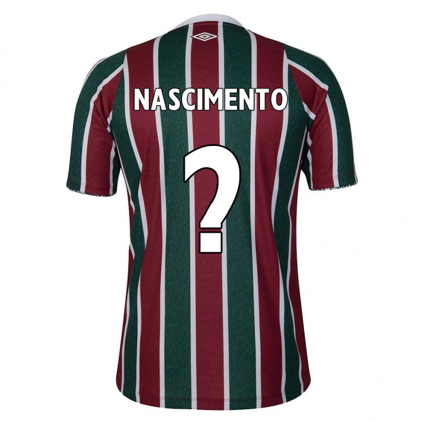 Gyermek Labdarúgás Hiago Nascimento #0 Zöld Barna Fehér Hazai Jersey 2024/25 Mez Póló Ing