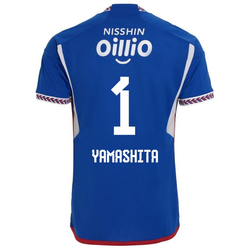 Gyermek Labdarúgás Shoma Yamashita #1 Kék Fehér Piros Hazai Jersey 2024/25 Mez Póló Ing