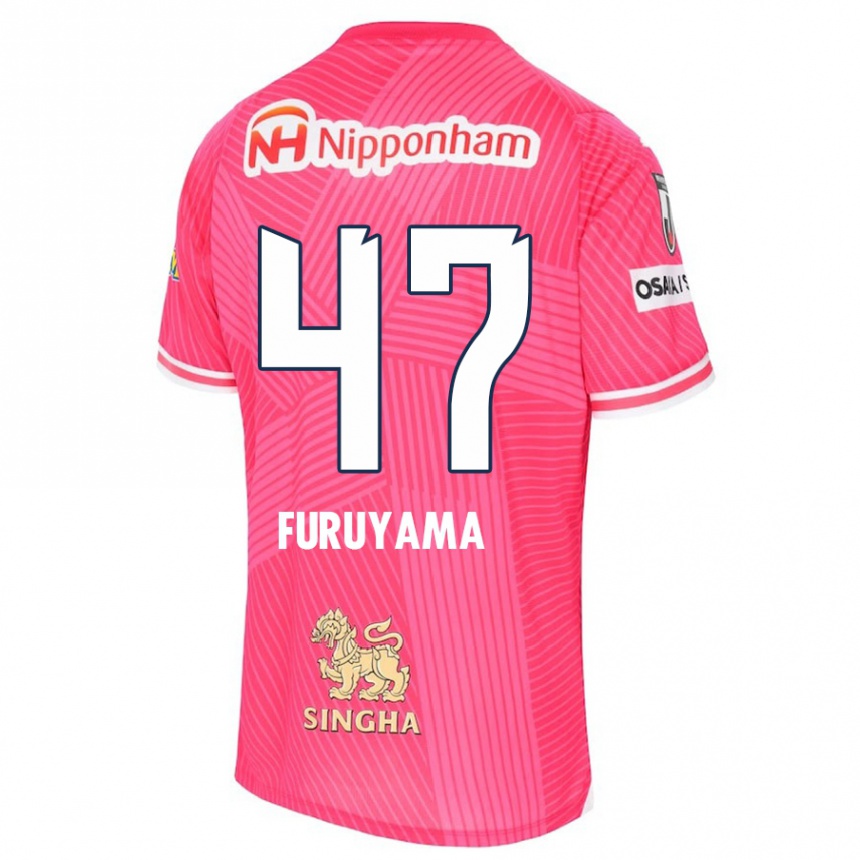 Gyermek Labdarúgás Kengo Furuyama #47 Rózsaszín Fehér Hazai Jersey 2024/25 Mez Póló Ing